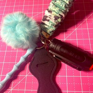 🩵Teal🩵animal print self defense keychain